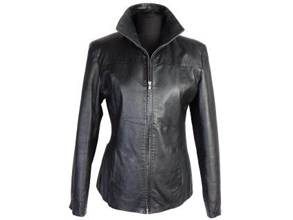 Kožená dámská černá bunda LEATHER LIMITED M*