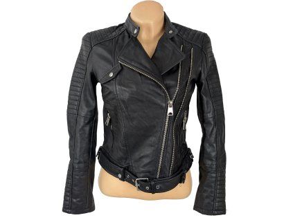 KOŽENÝ dámský černý křivák FÉRAUD S/M