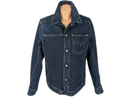 Dámská džínová modrá bunda na cvoky LEVIS M
