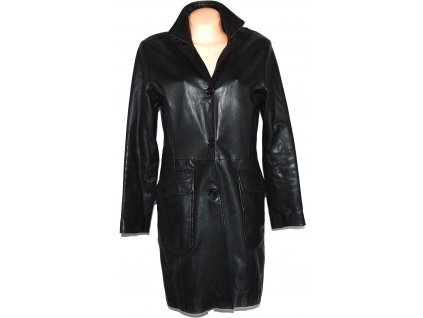 KOŽENÝ dámský černý měkký kabát Senza Max L