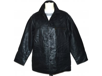 KOŽENÁ pánská černá zateplená bunda MATINEE L, XL
