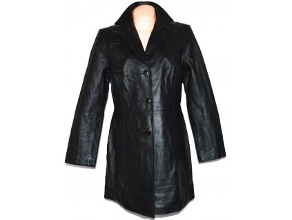 KOŽENÝ dámský černý kabát Laura Scott XL