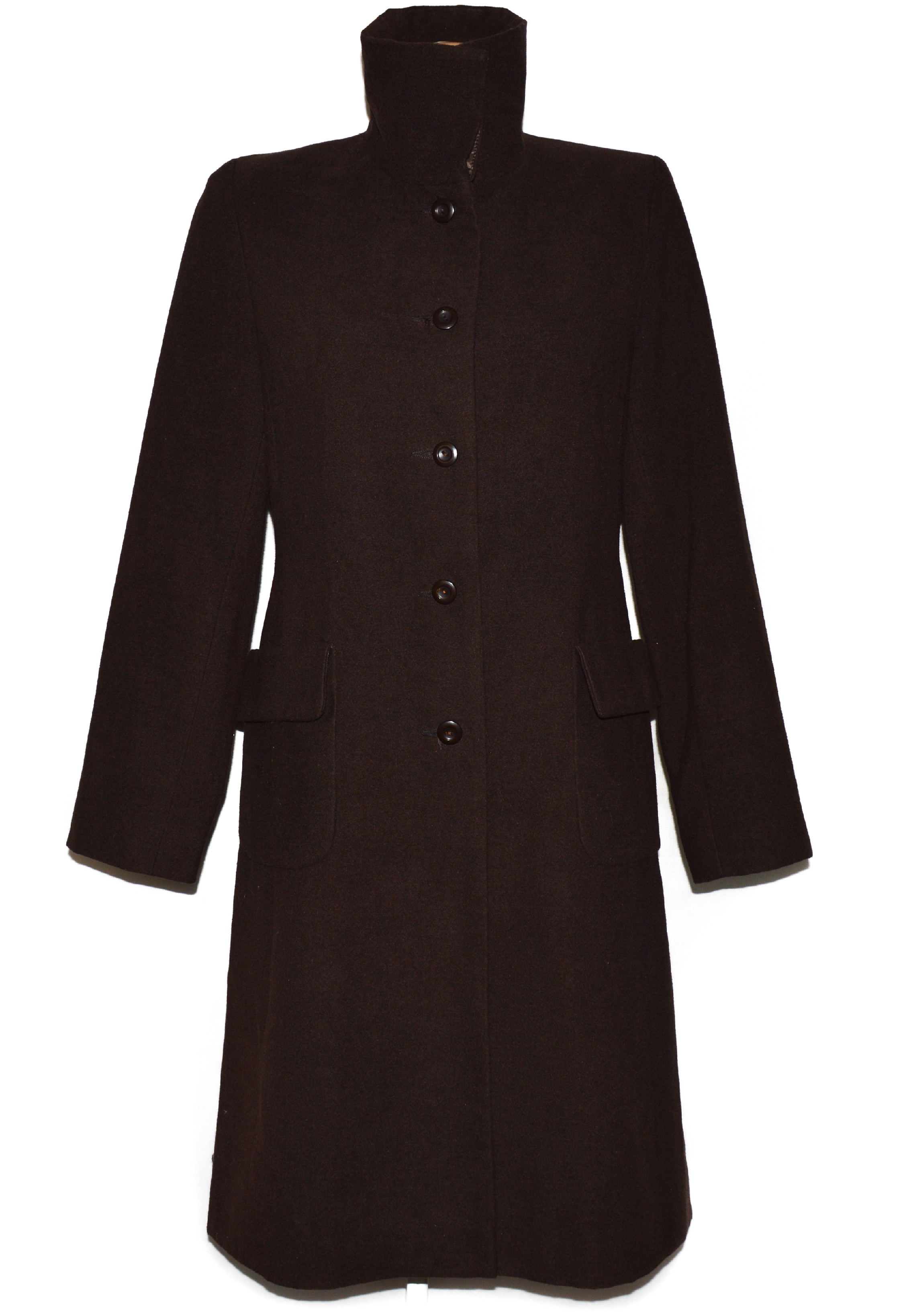 Levně Dámský dlouhý hnědý kabát Outer Edge L