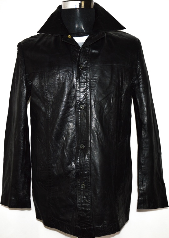 Levně KOŽENÁ pánská černá bunda GENERAL LEATHER LONDON S/M