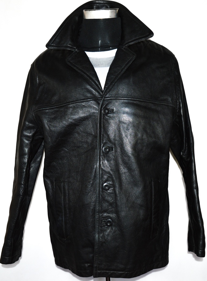 Levně KOŽENÁ pánská černá bunda s odnimatelnou vložkou Wilsons Leather L