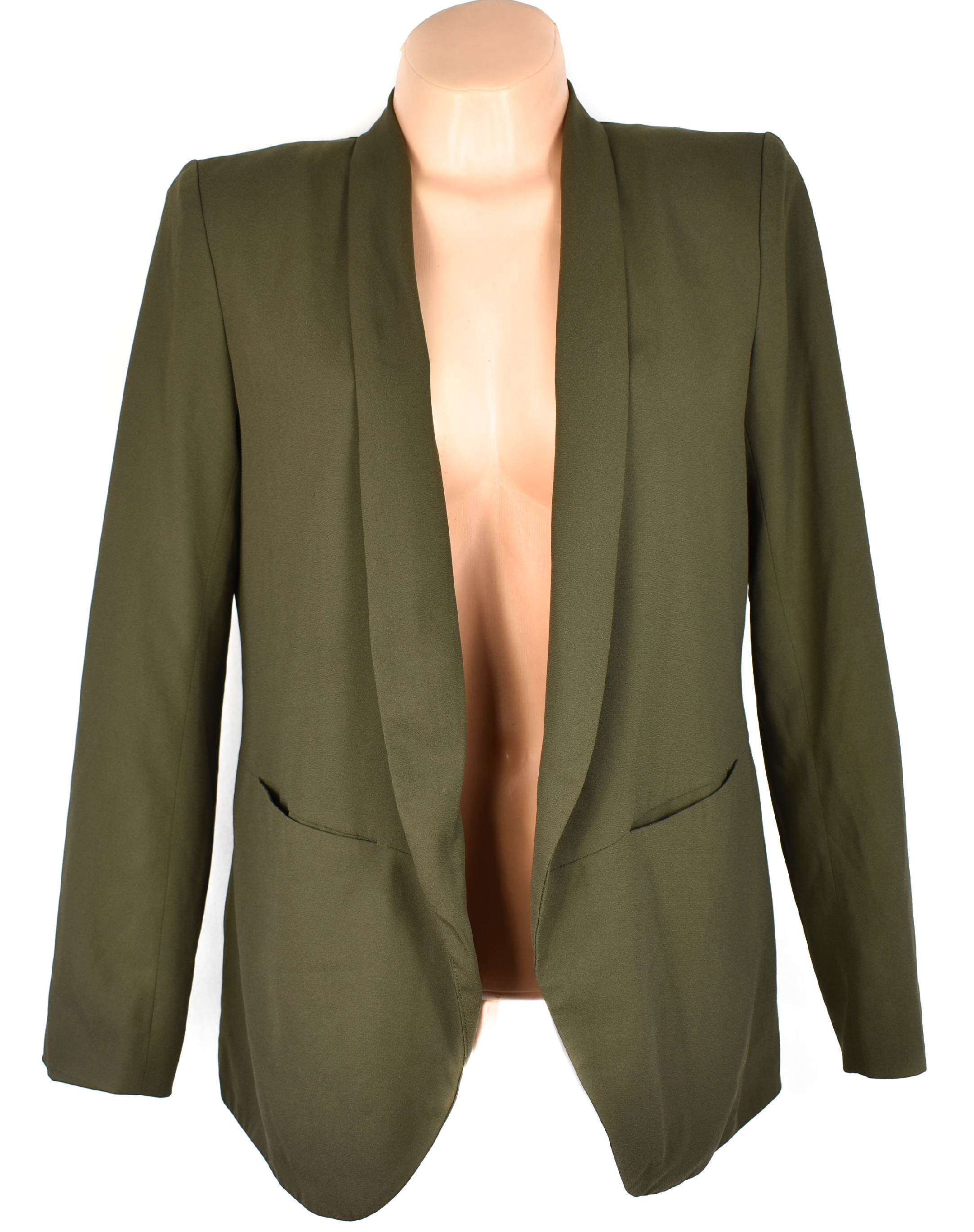 Levně Dámský khaki zelený blejzr H&M 38