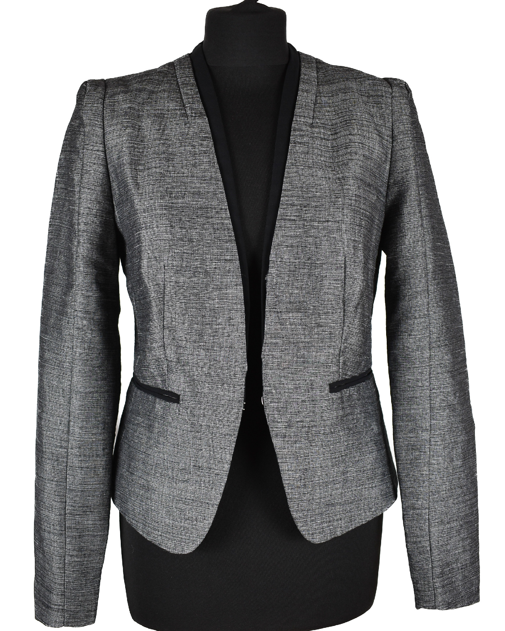 Levně Dámský šedý kardigan H&M 38
