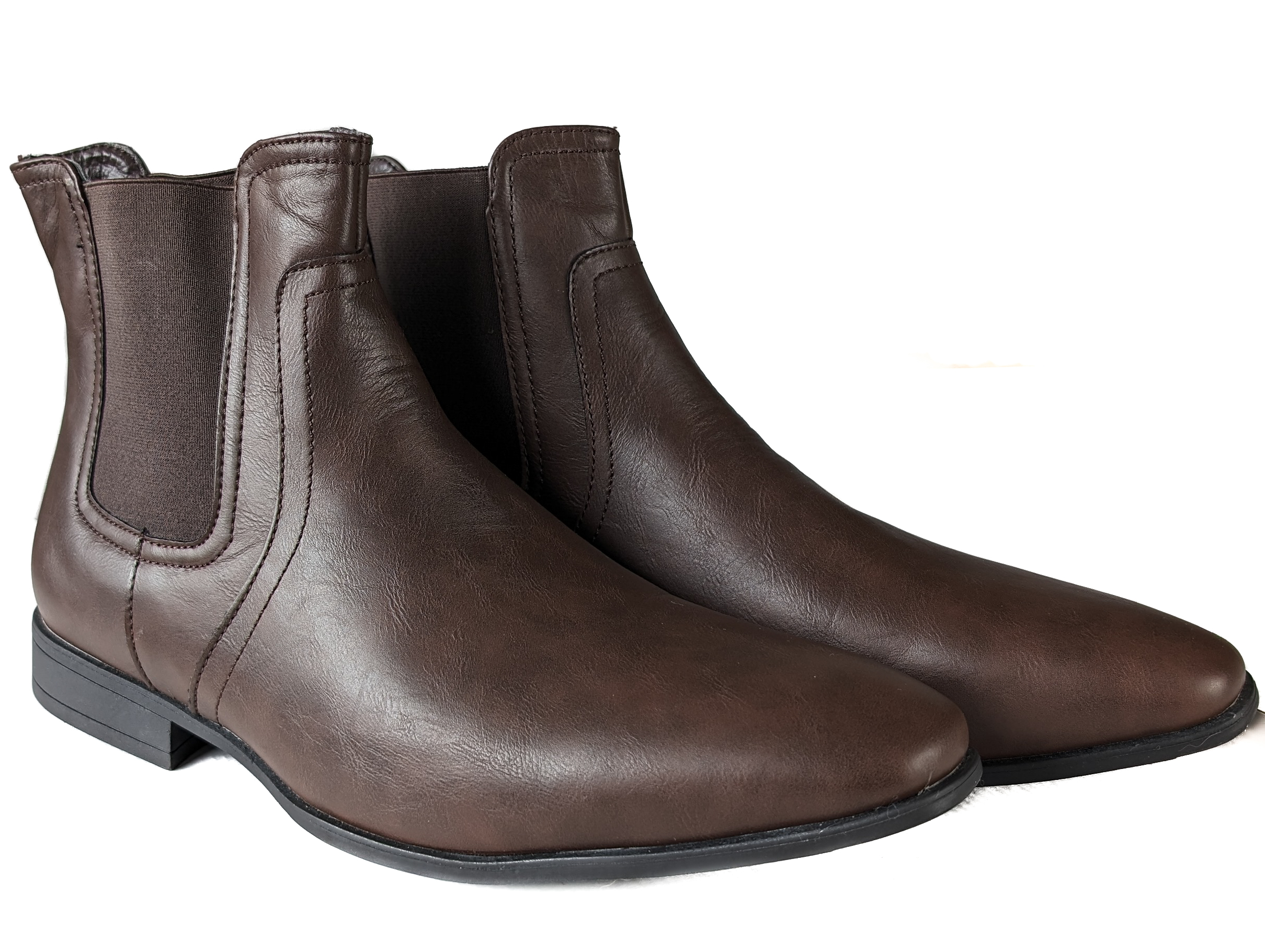 Pánské kotníkové hnědé chelsea boty 44