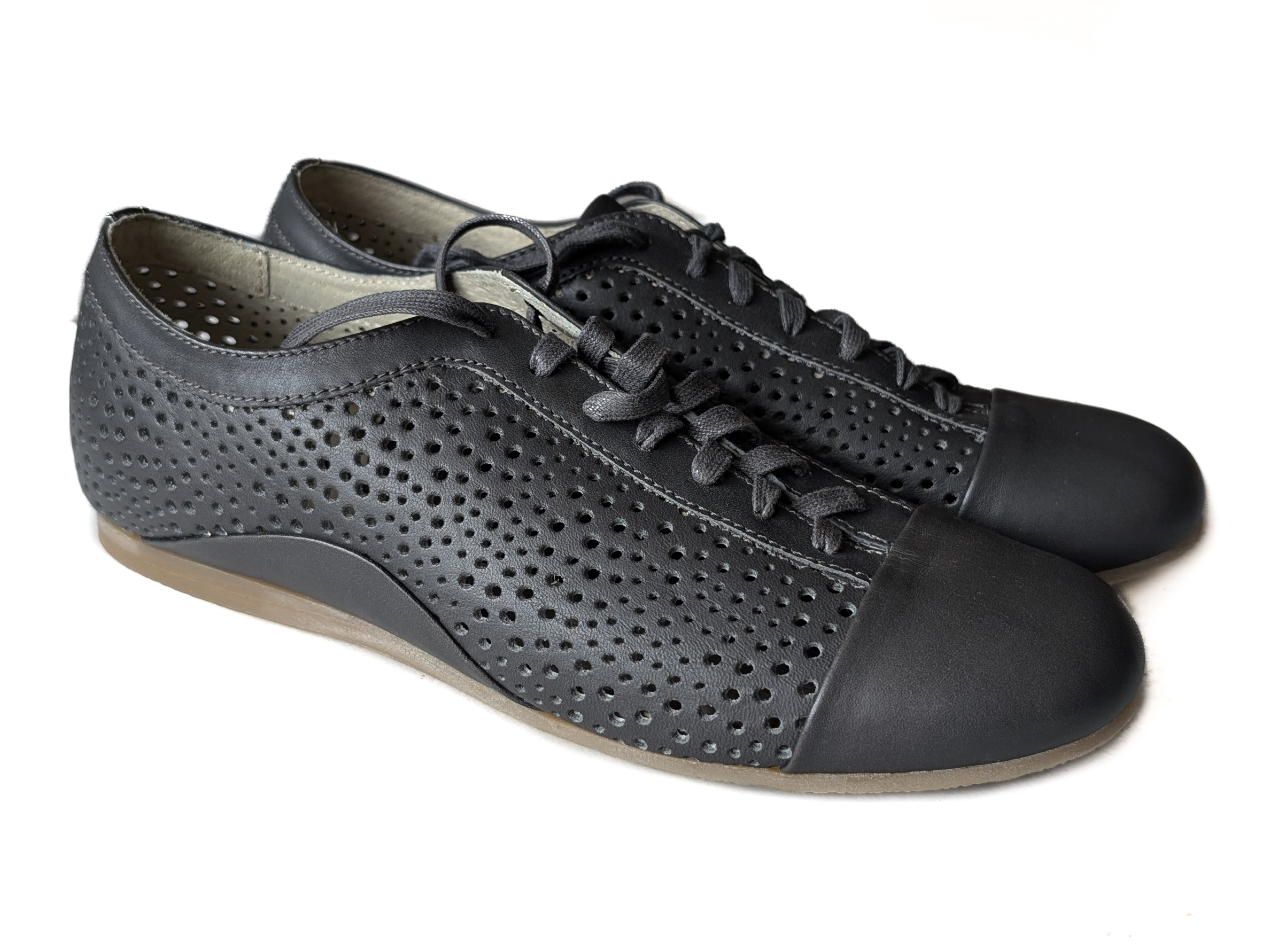 KOŽENÉ dámské šedé boty PEON 39