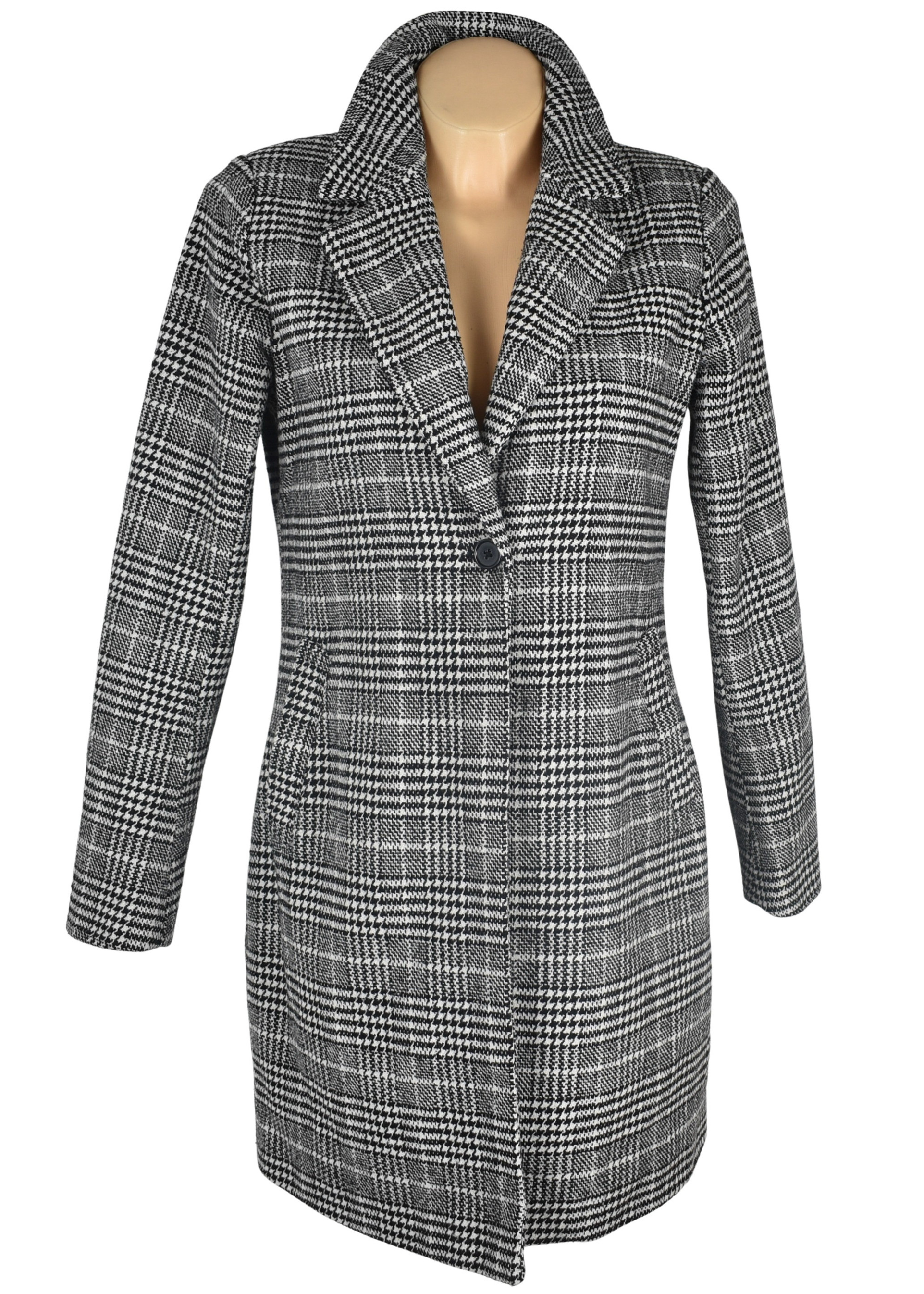 Levně Dámský černobílý kabát Fisherfield 38