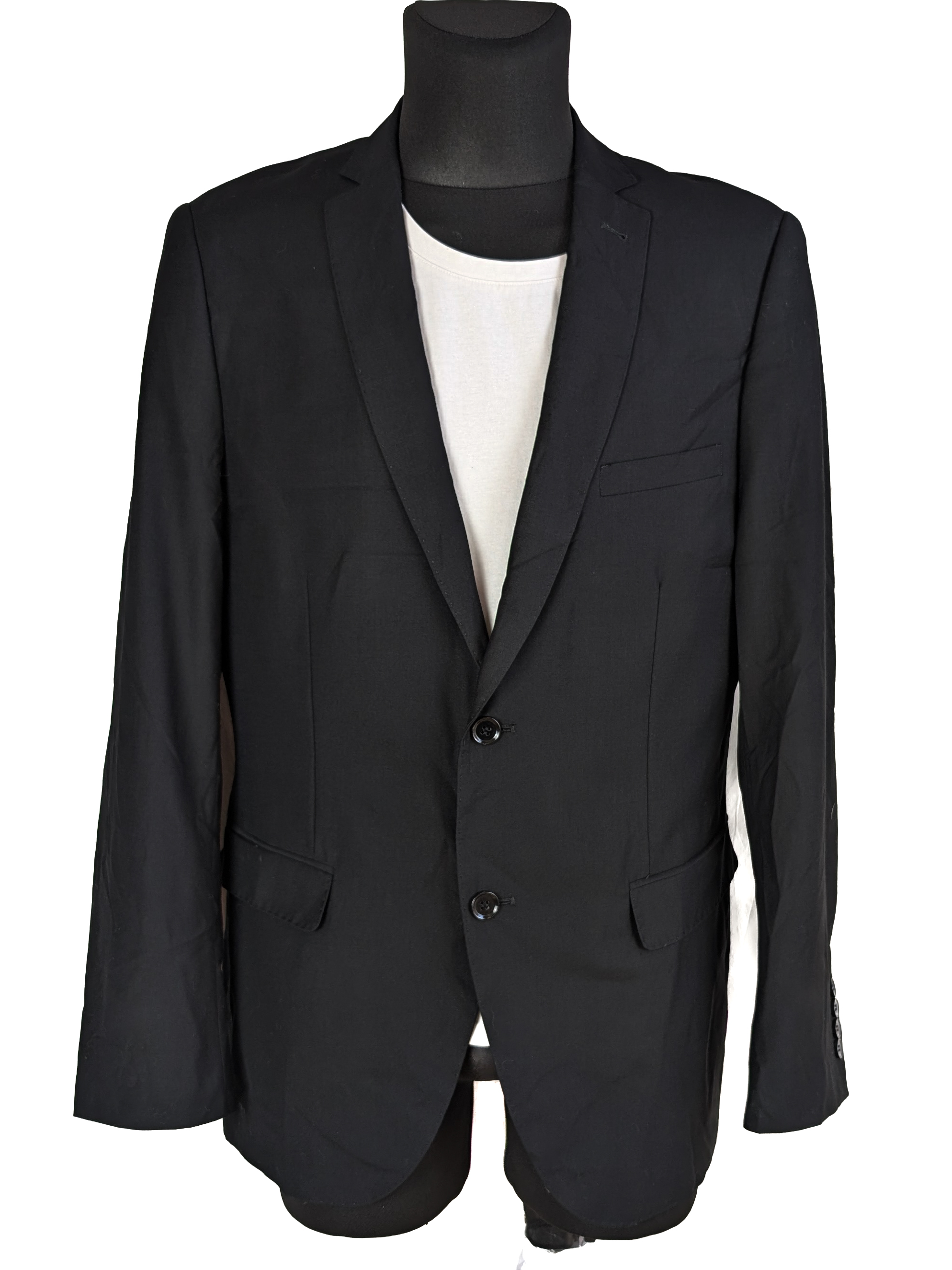 Levně Pánské černé sako H&M 54 - s cedulkou