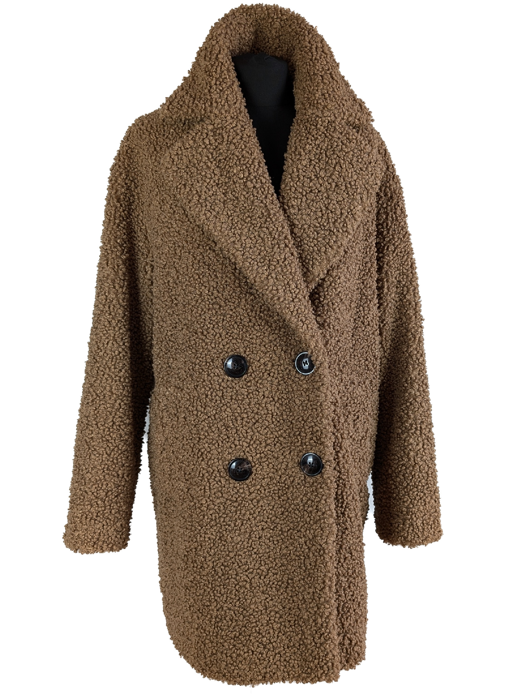 Levně Dámský hnědý kožíšek Marks&Spencer 12/40
