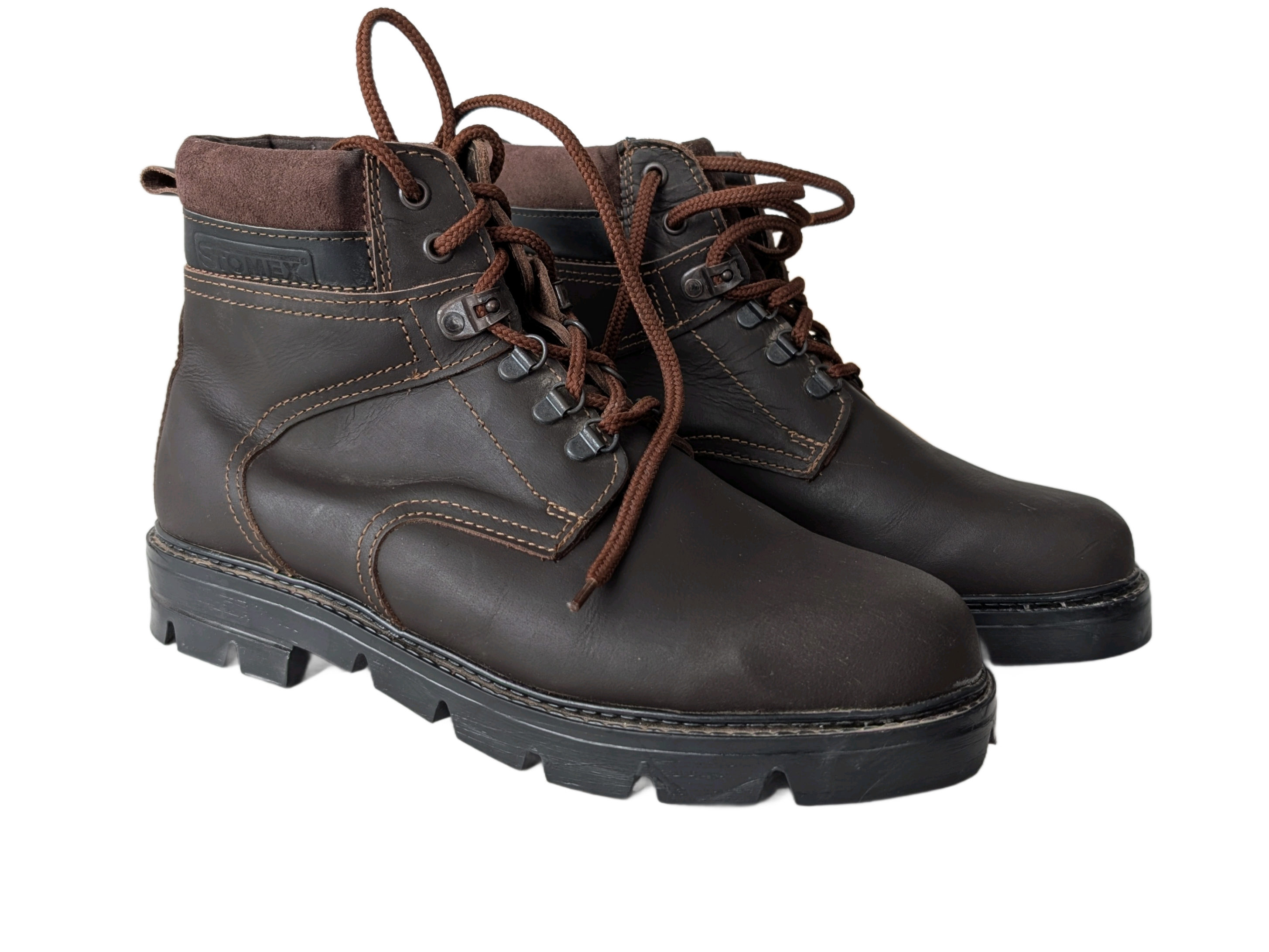 KOŽENÉ pánské hnědé boty Stomex 43