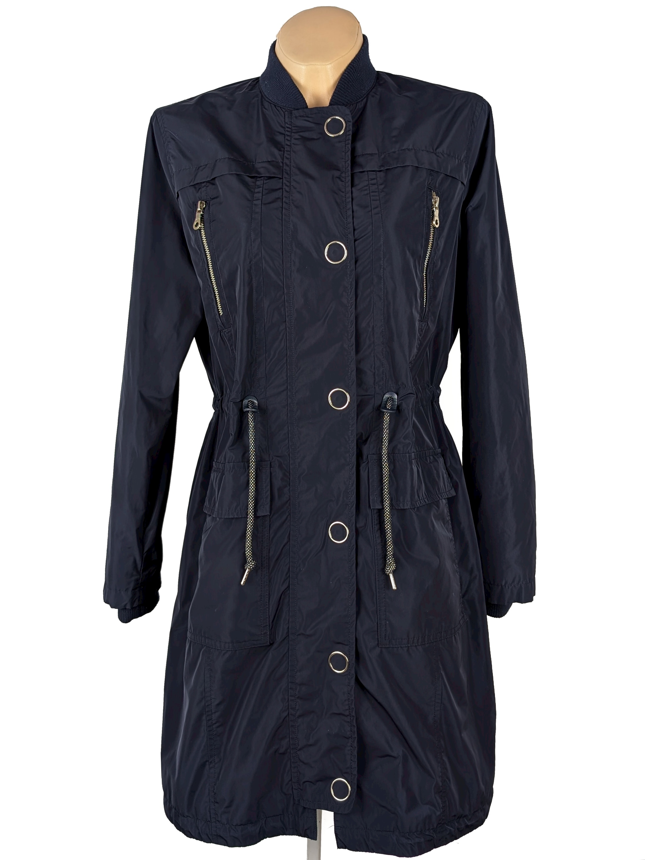 Levně Dámská modrá bomber parka Marks&Spencer 14/42