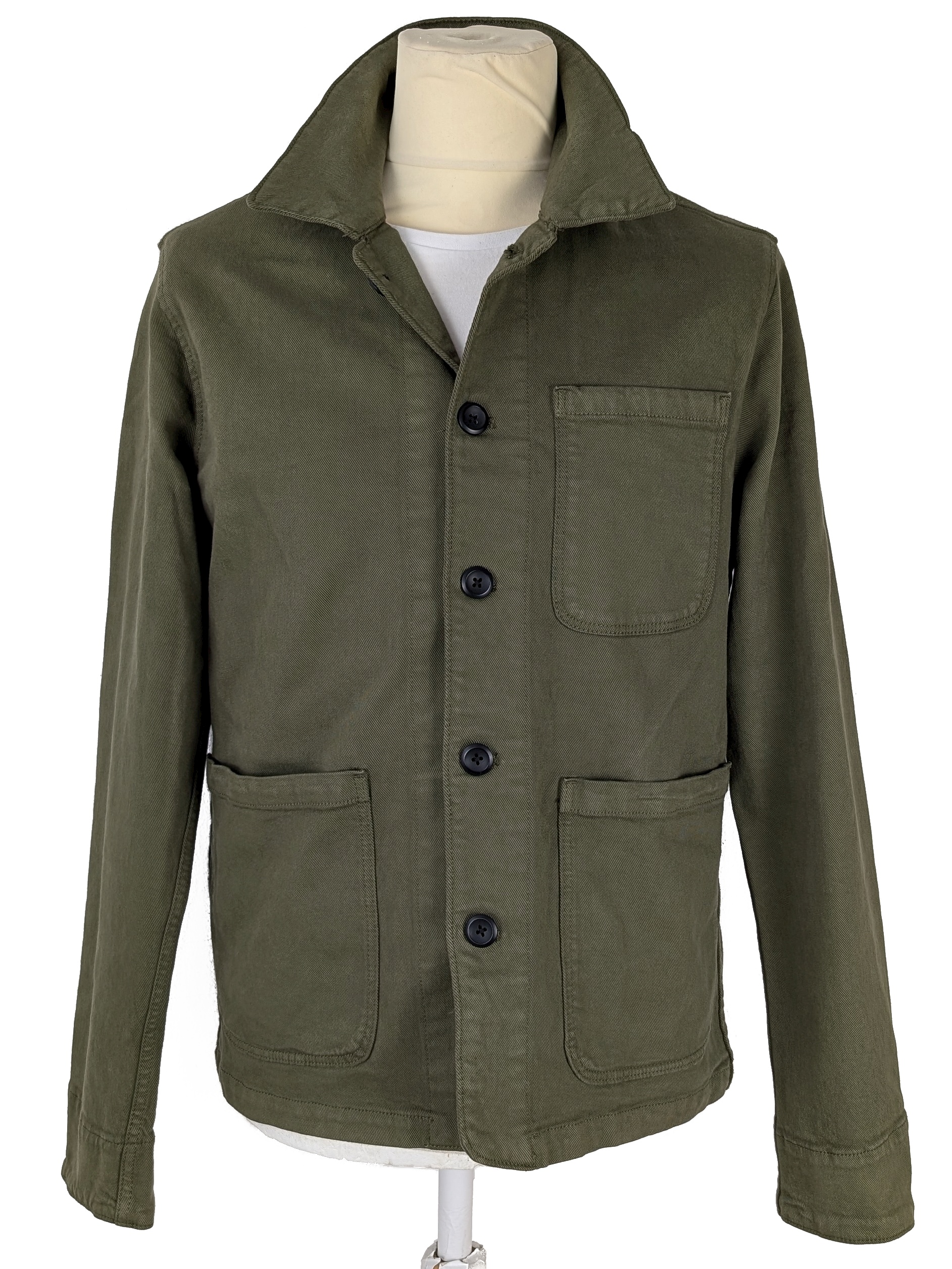 Bavlněná pánská khaki bunda Jack & Jones L