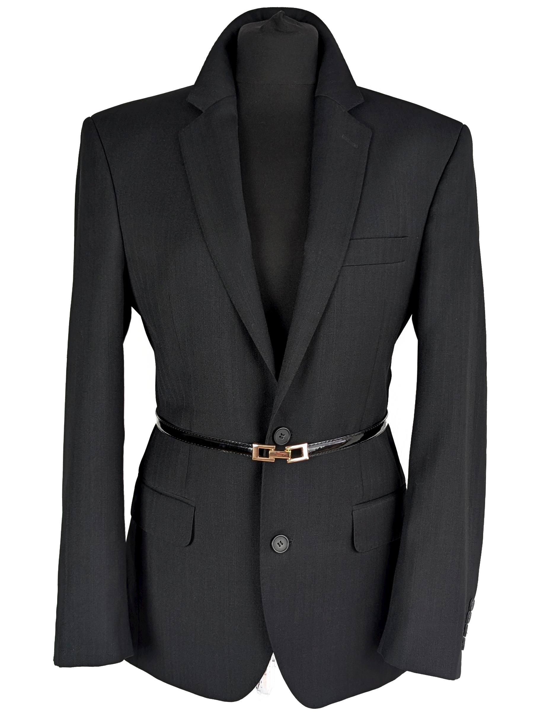 Levně Pánské sako pro ženy - vlněné (55%) černé S