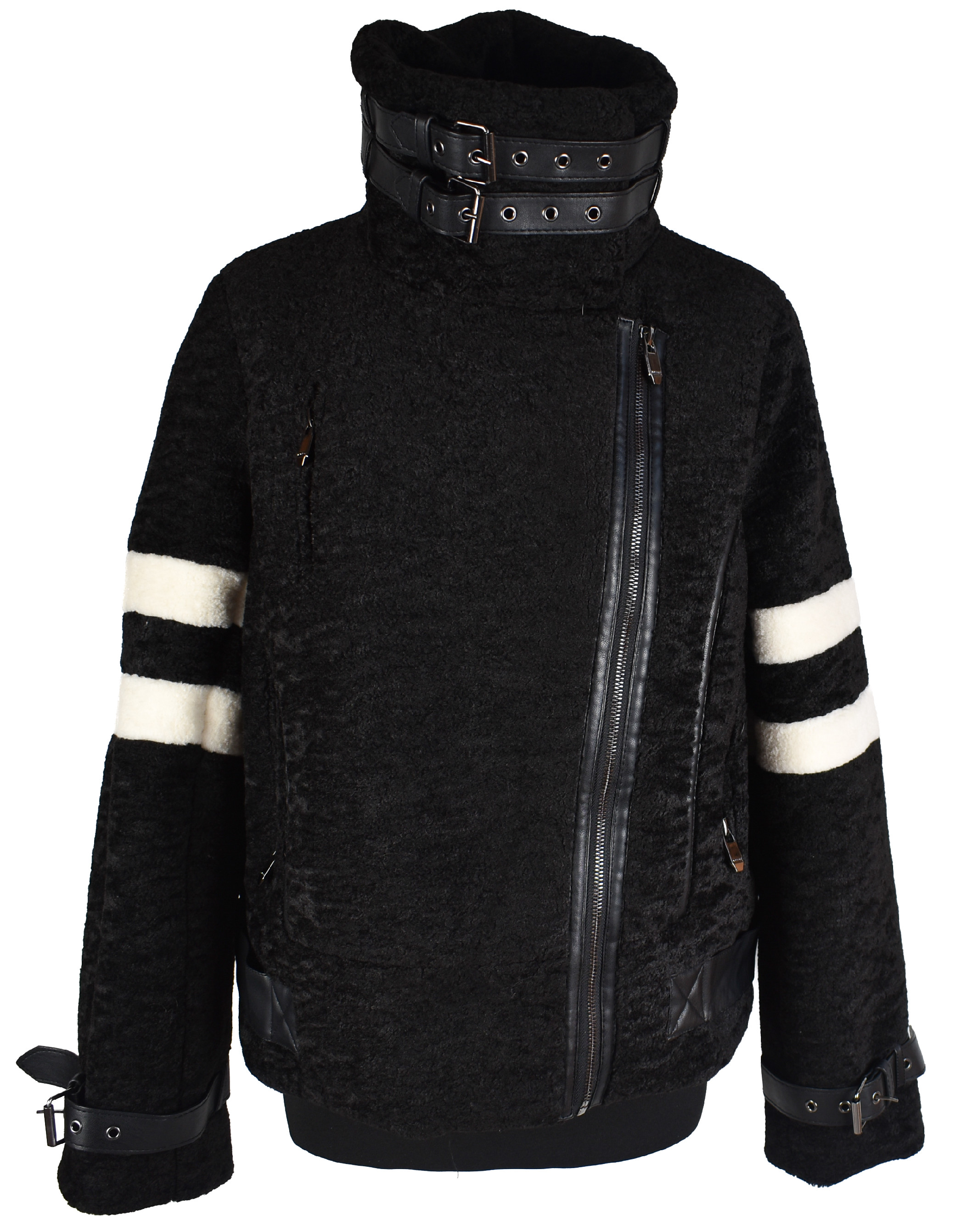 Levně Dámský zimní černý křivák Viva Couture M, L