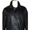 KOŽENÁ pánská černá měkká bunda s teplou vložkou XXL 2