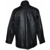 KOŽENÁ pánská černá měkká bunda s teplou vložkou XXL 4