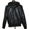 Pánská černá koženková bunda na zip L 3