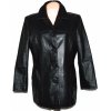 KOŽENÝ dámský černý měkký kabát DIFFEREENT 42