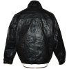 KOŽENÁ pánská černá zateplená bunda na zip GEORGE M 4