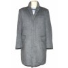 Vlněný pánský šedý kabát Collezione (vlna, kašmír) L