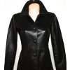KOŽENÝ dámský černý měkkoučký kabát UK 10 - S/M 3
