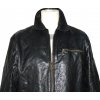 KOŽENÁ pánská černá bunda na zip L 3