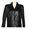KOŽENÝ dámský černý měkký kabát MILAN LEATHER XL/XXL 2