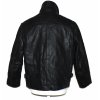 KOŽENÁ pánská černá zateplená bunda na zip The Leather Club M 2