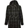 Vlněný dámský kostkovaný dlouhý kabát F&F XXL 7