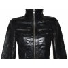 KOŽENÁ dámská černá bunda na zip ONLY S 2