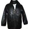 KOŽENÁ pánská černá zateplená bunda Jackey McGee L