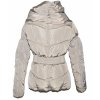 Dámský béžový prošívaný zimní kabát s páskem Glo-story M 3