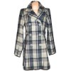 Vlněný dámský kostkovaný kabát ONLY L