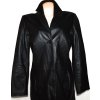 KOŽENÝ dámský černý měkký kabát XL 2