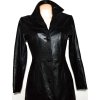 KOŽENÝ dámský měkký černý kabát GIPSY vel. M 4