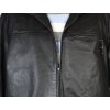 KOŽENÁ pánská černá měkká zateplená bunda na zip Mauro Ferrini XL 2