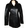 KOŽENÝ dámský černý měkký kabát XLi