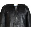KOŽENÁ pánská černá bunda na zip M 2