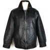 KOŽENÁ pánská černá bunda na zip M