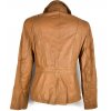 KOŽENÁ dámská hnědá měkká bunda Cabrini L 3