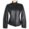KOŽENÁ dámská černá měkká bunda Stefanel M