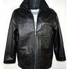 KOŽENÁ pánská černá měkká bunda na zip AVITANO vel. M 4