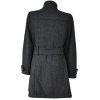 Dámský šedočerný kabát s páskem Reserved L/XL 3