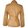 KOŽENÉ dámské koňakové měkké sako ASL S 4
