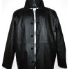 KOŽENÁ pánská černá bunda FOR MEN XL 4