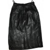 KOŽENÁ dámská měkká černá sukně UK 10