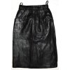 KOŽENÁ dámská měkká černá sukně UK 10